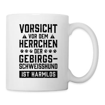 Bayerischer Gebirgsschweißhund Herrchen Spruch - Tasse - Weiß - Rechts