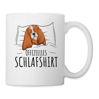 Cavalier King Charles Spaniel - Tasse - Weiß - Rechts