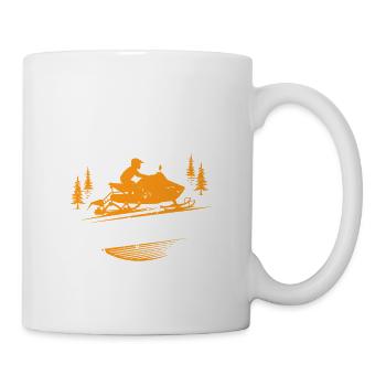 Mother's Day Snowmobile Mom Mom Mom - Mug - white - Right