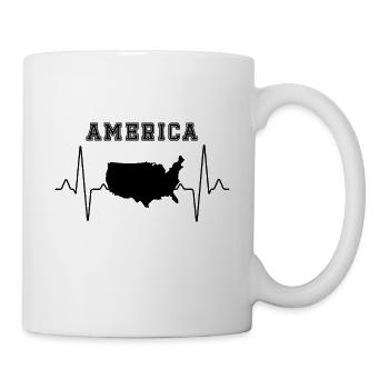 America Heartbeat - Mug - white - Right
