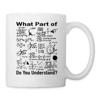 Mathematik Lehrer Geschenk - Mathe Formeln - Tasse - Weiß - Rechts