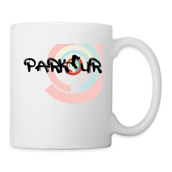 Parkour, Freerunning Backflip Freestyly Akrobatic - Tasse - Weiß - Rechts