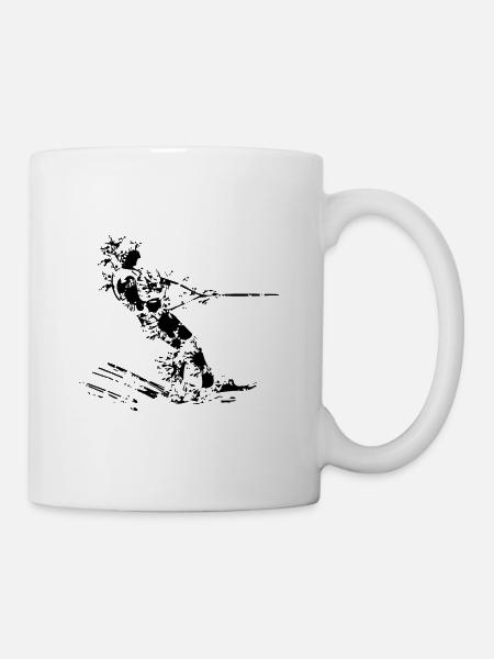 Wasserski Design - Tasse - Weiß