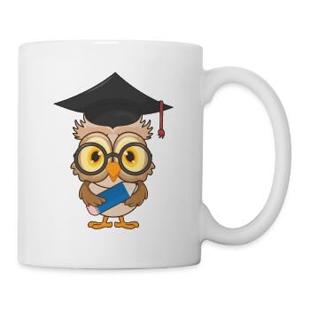 Owl School Graduation School - Mug - white - Right