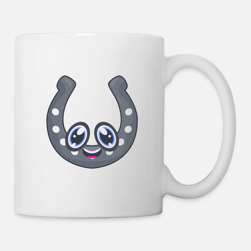 Hufeisen - Tasse - Weiß