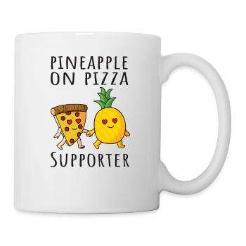 Pizza Hawaii Ananas Pizza Essen - Tasse - Weiß - Rechts