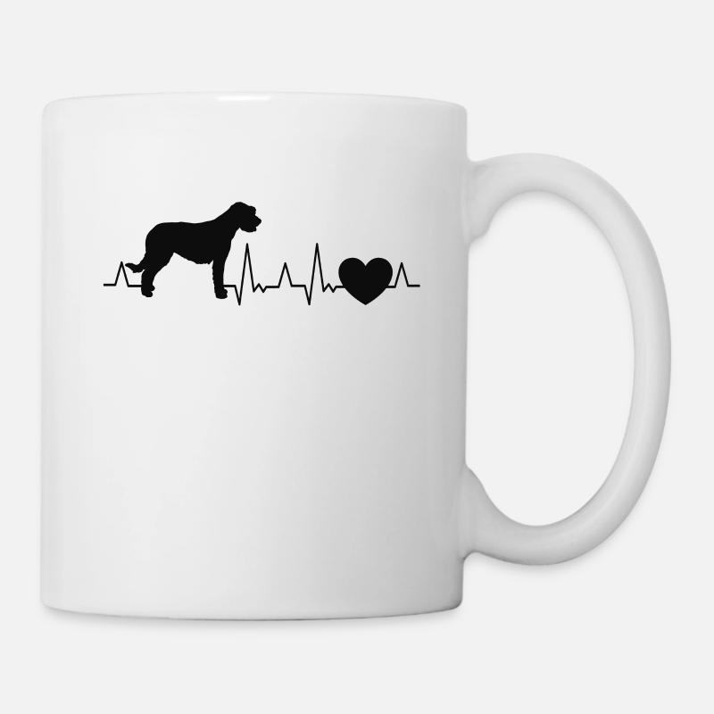 Irischer Wolfshund Herzschlag Irish Wolfhound - Tasse - Weiß
