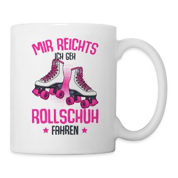 Rollschuhe - Tasse - Weiß - Rechts