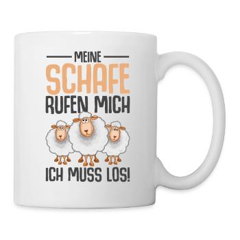 Schaf - Tasse - Weiß - Rechts