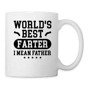 Meilleur farter du monde Je veux dire cadeau père pour papa - Mug blanc - blanc - Droite