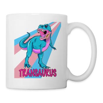 Transgender Dino - Transaurus - Mug - white - Right