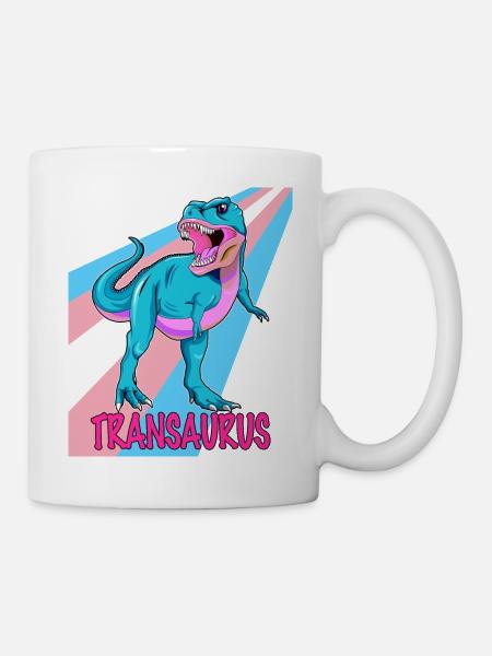 Dino transgenre - Transaurus - Mug blanc - blanc