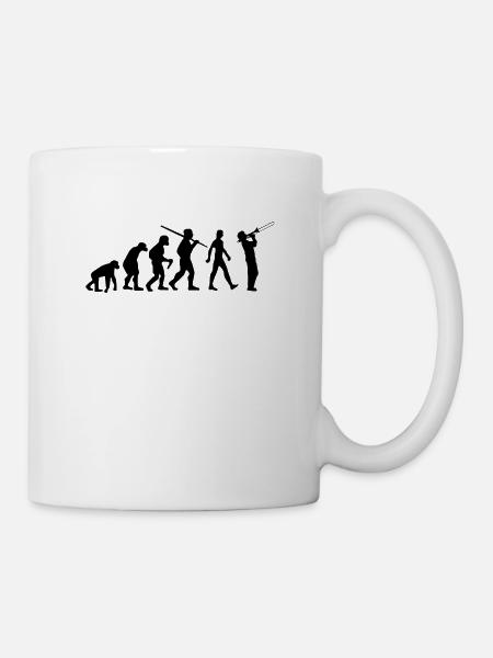 Posaune Evolution Posaunist - Tasse - Weiß