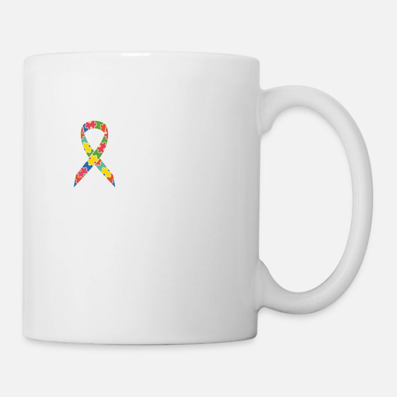 Autisme Conscience Boucle colorée Autist - Mug blanc - blanc