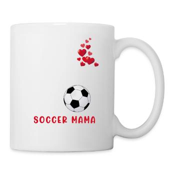 Mon cœur est sur ce terrain Soccer Mama Soccer Mom - Mug blanc - blanc - Droite