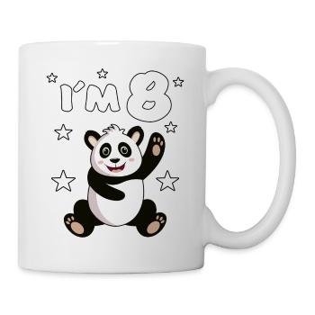 8 Years Panda Child's Birthday Panda Bears Gift - Mug - white - Right
