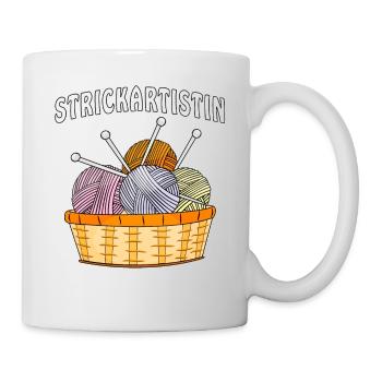 WOLLE STRICKARTISTIN - Tasse - Weiß - Rechts