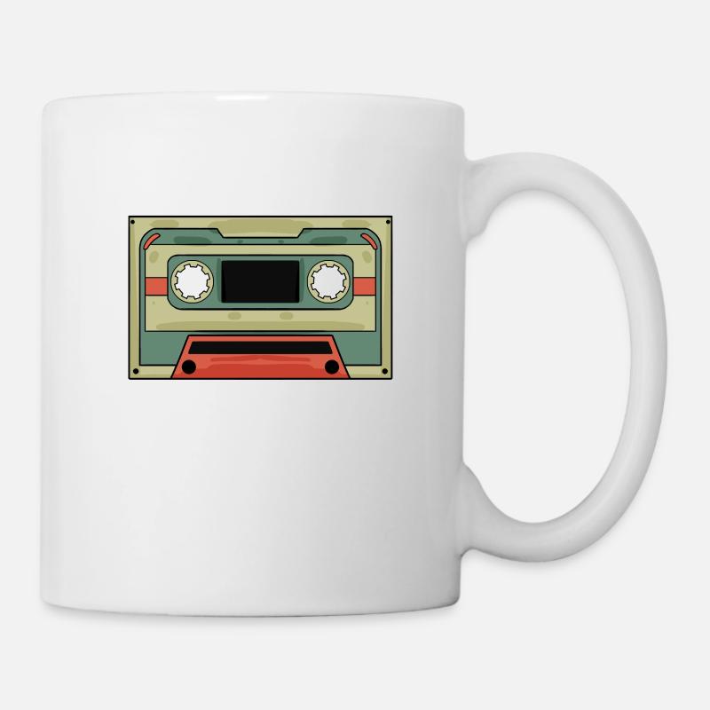 Cassettes Cassettes Mixtape Rétro Rétro Cassette - Mug blanc - blanc