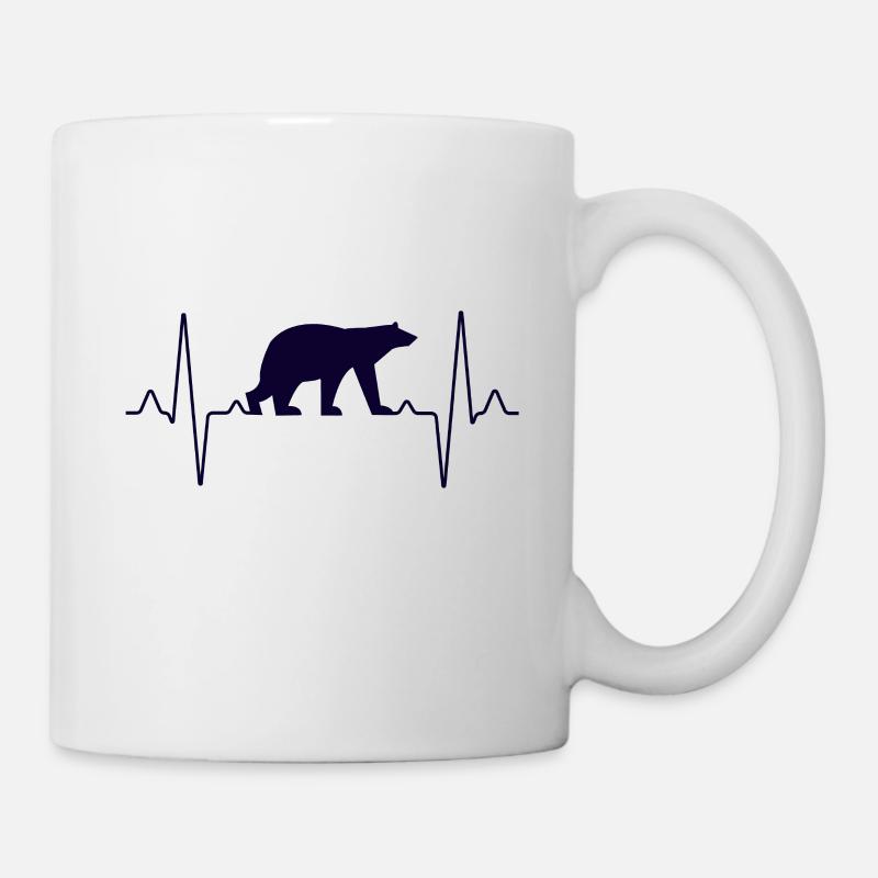 Eisbär Herzschlag - Tasse - Weiß