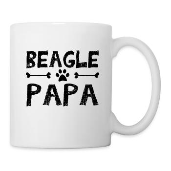 Beagle herrchen - Tasse - Weiß - Rechts