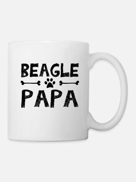 Beagle herrchen - Tasse - Weiß