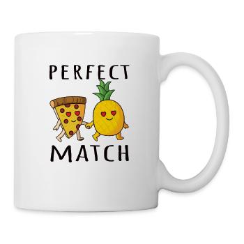 Pizza Hawaii Ananas Pizza Essen - Tasse - Weiß - Rechts