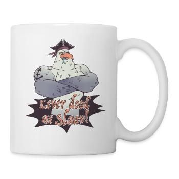 Lever dood as slaav Ostfriesen Platt - Tasse - Weiß - Rechts