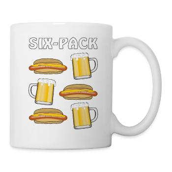 BRATWURST AND BEER MY SIX-PACK - Mug - white - Right