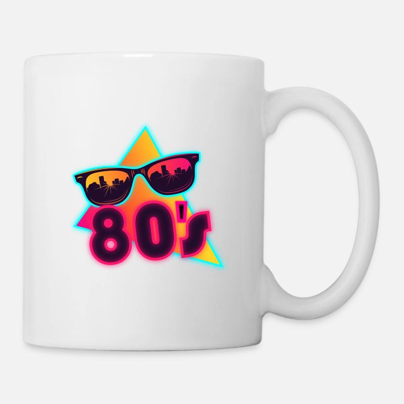 80s Sunglasses 80s Outfir 80s Theme Party 80s - Mug - white