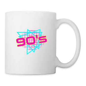 90s theme party 90s outfit 90s retro 90s - Mug - white - Right