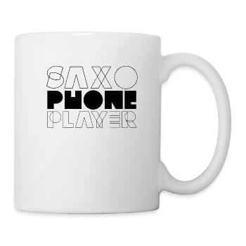 Saxophonspieler Musiker Saxophons Saxophon Band - Tasse - Weiß - Rechts