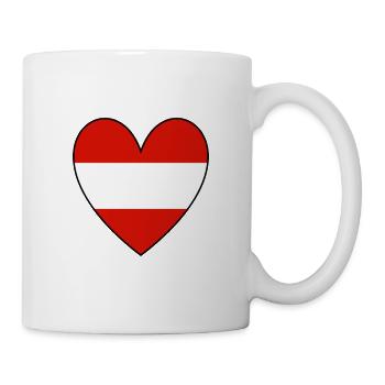 Autriche Herz - Mug blanc - blanc - Droite