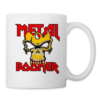 Heavy Metal Boomer Skull and Bones - Mug - white - Right