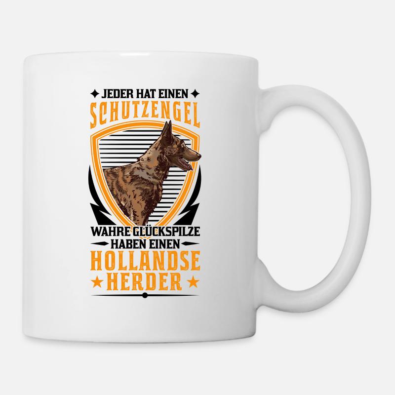 Hollandse Herder Spruch Holländischer Schäferhund - Tasse - Weiß