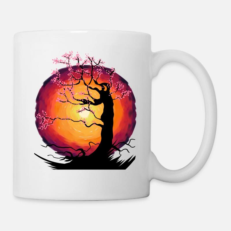 Baum Kirschblüte Fantasy Kirschblüte Asien Japan - Tasse - Weiß