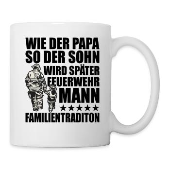 Feuerwehr - Tasse - Weiß - Rechts