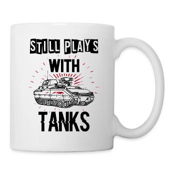 funny tank driver tshirt for tank fans - Mug - white - Right