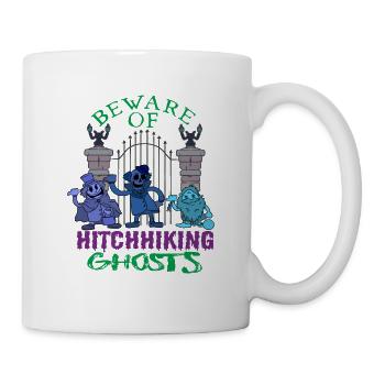 Hüte Dich Vor Trampenden Geistern Halloween Kostüm - Tasse - Weiß - Rechts