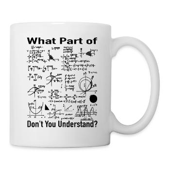 Mathematics Teacher - Math Formulas Bills - Mug - white - Right