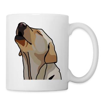 Labrador Cartoon - Tasse - Weiß - Rechts
