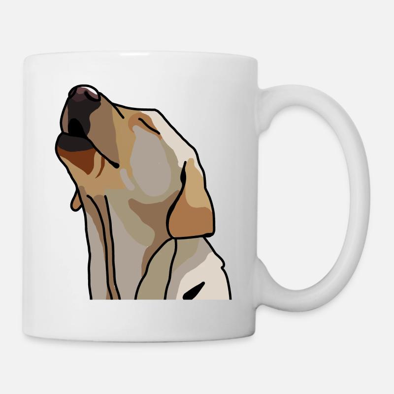 Dessin animé labrador - Mug blanc - blanc