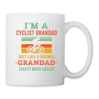 I'm Cyclist Grandad T Shirt Retro Just Like A Norm - Mug - white - Right