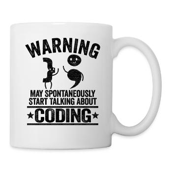 Programmierer Informatiker Coding Geschenk - Tasse - Weiß - Rechts
