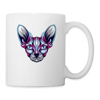 Sphinx Cat Pet Cute Hairless Sphynx Cat - Mug blanc - blanc - Droite