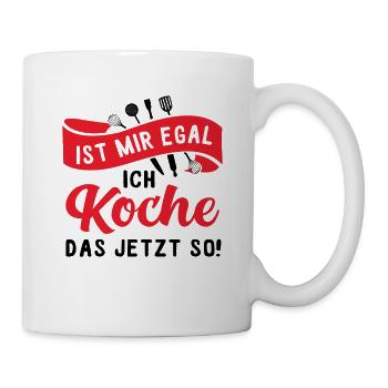 Rigolo de cuisine amateur, cadeau de cuisine - Mug blanc - blanc - Droite