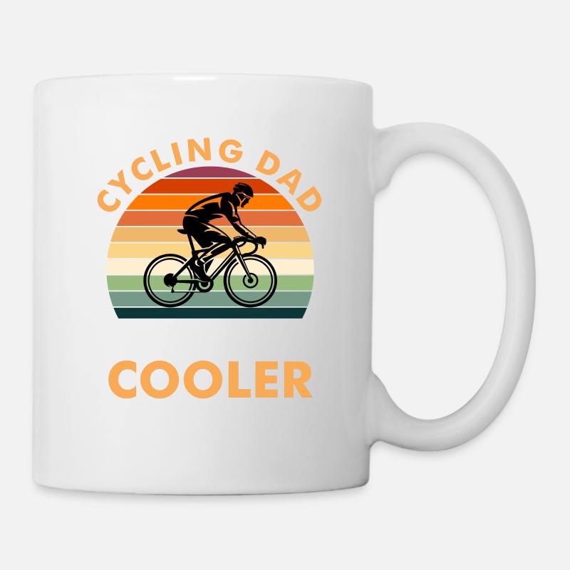 Cycling Dad - Like a Regular Dad But Cooler - Mug - white