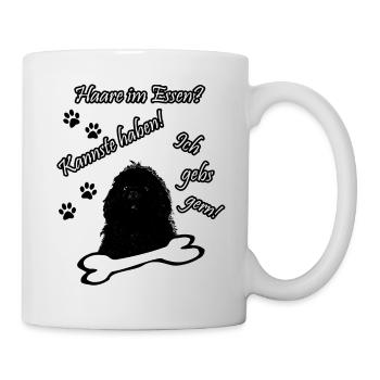 Neufundländer Hund Haare Im Essen - Tasse - Weiß - Rechts