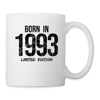 28. Geburtstag - BORN IN 1993 LIMITED EDITION - Tasse - Weiß - Rechts