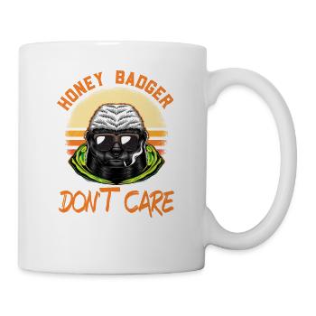 Honey Badger Don't Care - Tasse - Weiß - Rechts