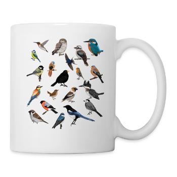 Garden birds Bird lovers Birdwatchers - Mug - white - Right